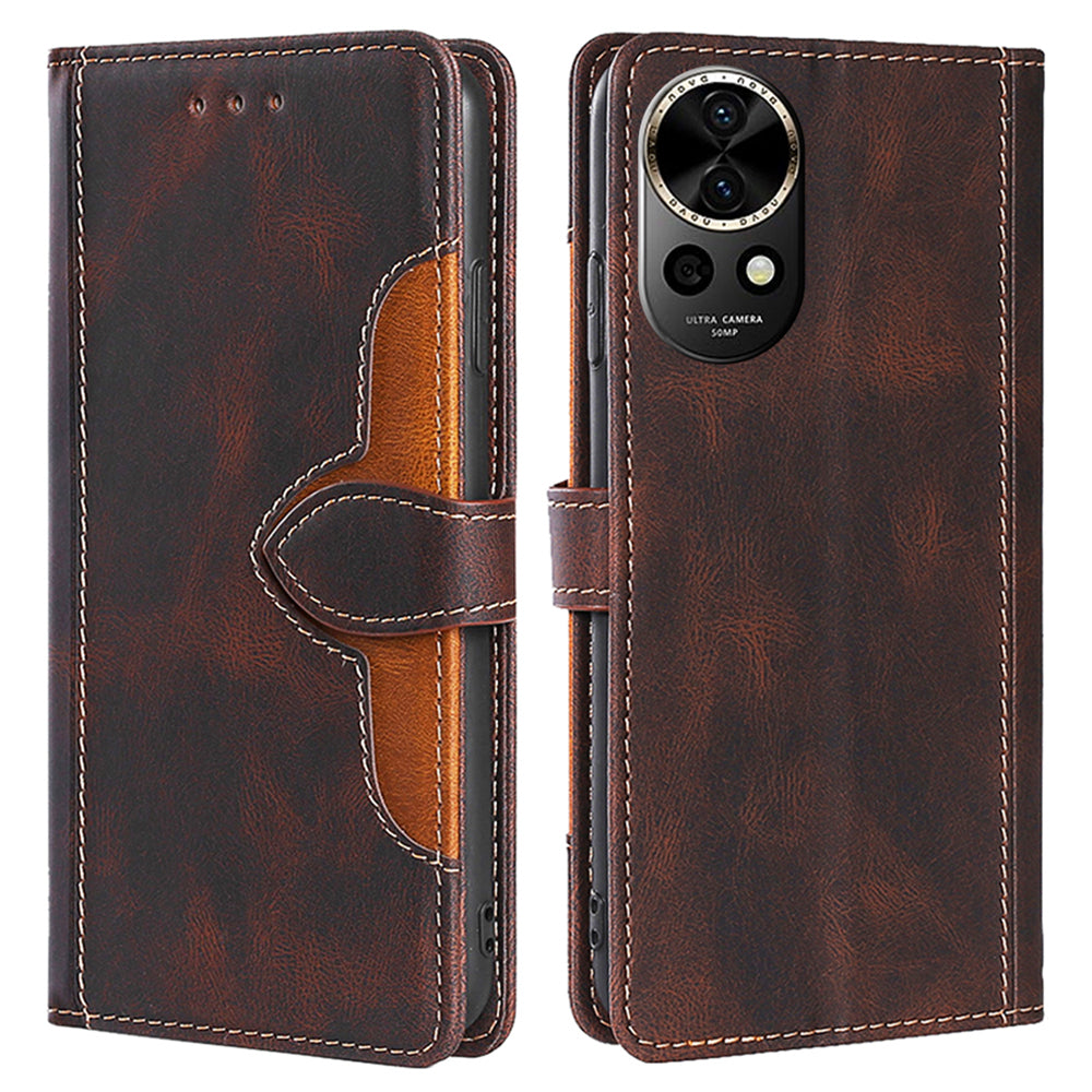 For Huawei nova 12 5G Wallet Case Straw Hat Pattern Stand Leather Phone Cover For Huawei nova 12 5G Wallet Case Straw Hat Pattern Stand Leather Phone Cover